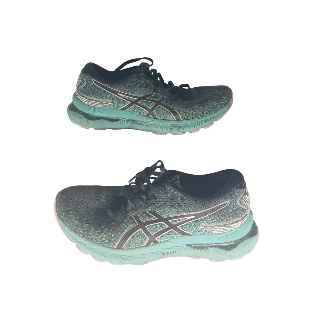 ASICS Gel Nimbus 24 Women's Running Shoes Teal Pink Size‎ US 9 EUR 40.5